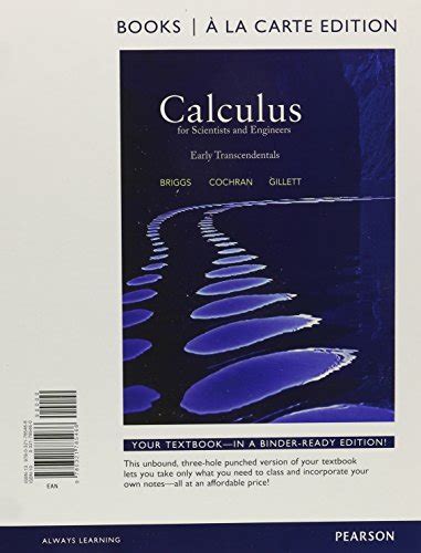 Calculus For Scientists And Engineers Early Transcendentals Books A