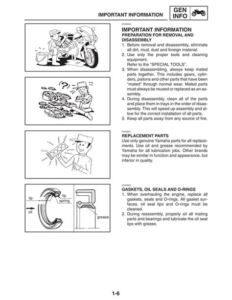 Yamaha Yzf R1 2004 Service Manual Lit 11616 17 55 5 Vy 28197 10