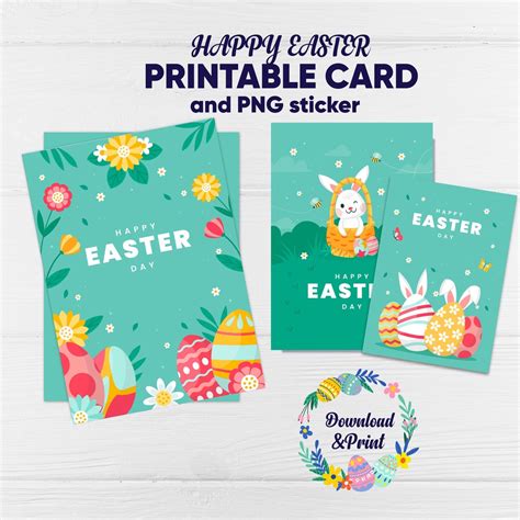 Happy Easter Printable Card Printable Easter Card Easter Card