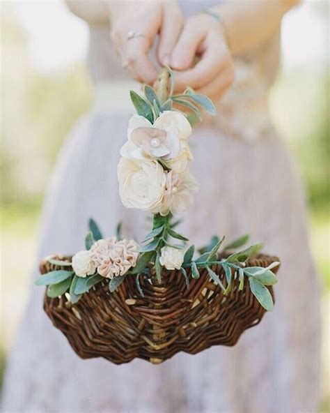 50 Lovely Flower Girl Basket Ideas To Try Weddingomania