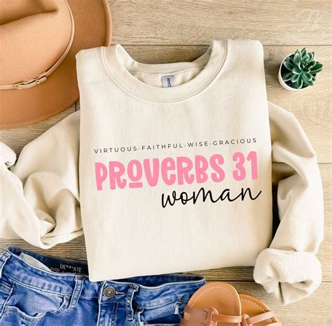 Proverbs 31 Woman Bible Verses Quotes Sign Quotes Christian Shirts