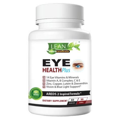 Areds 2 Eye Health Supplement W Vitamins Lutein And Zeaxanthin For Sight Care Dryness 60 Caps