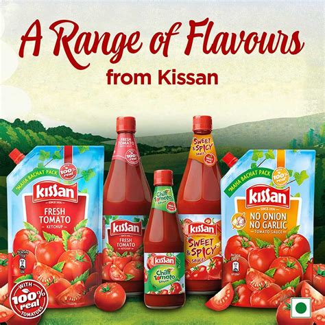 Kissan Fresh Tomato Ketchup 950 G Pouch Sweet Tangy Sauce Del Monte