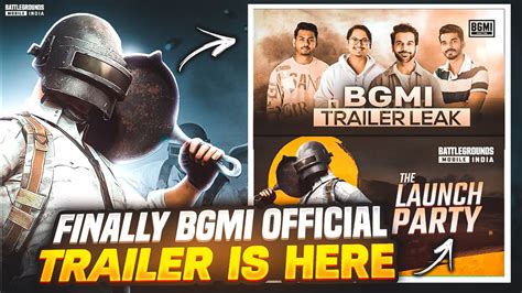 FINALLY BGMI OFFICIAL TRAILER IS HEREBGMI LAUNCH PARTYBGMI UNBAN