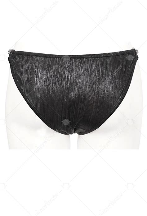 Devil Fashion Punk Gothic Bikini Gothic Swimwear Black Low Waist Emo Bikini Bottom Plus Size