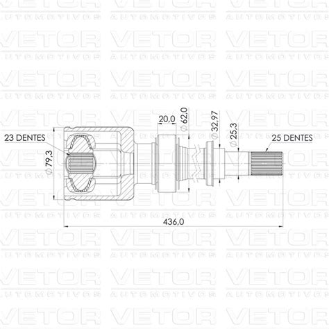 Tulipa Completa Lado Direito Para Nissan Livina Tiida Vetor