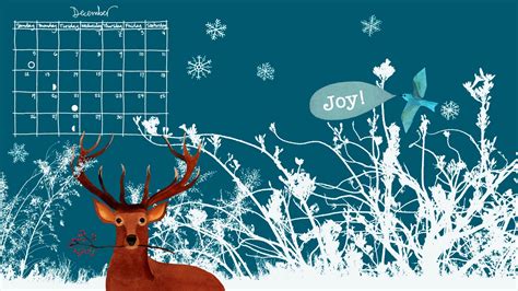 Geninne's Art Blog: December Desktop Calendar!