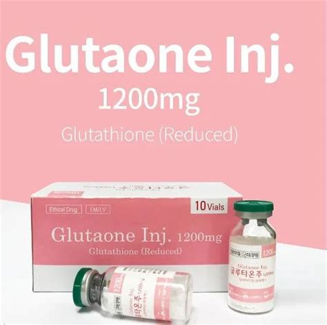 Glutaone Inj 1200mg Glutathione Glutatyon Luthione Snow White Drip