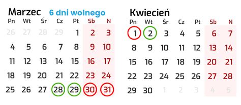 Miesi Ce Wolnego W Roku Kalendarz Urlop W Do Pobrania Za Darmo