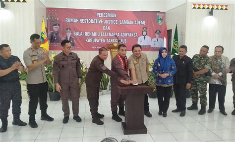 Kajati Resmikan Rumah Restorative Justice Dan Balai Rehabilitasi