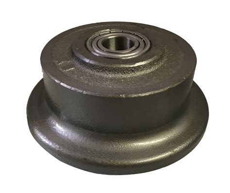 Flanged Rail Wheel 100mm Cast Iron 250kg 20mm Ball Bearing KW100CF2H