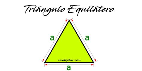 💥 Triángulo Equilátero 【definición Características Perímetro Y Área】