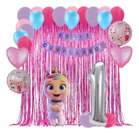 Globos Kit Decoración Cumpleaños Bebes Llorones Compatible Envío gratis