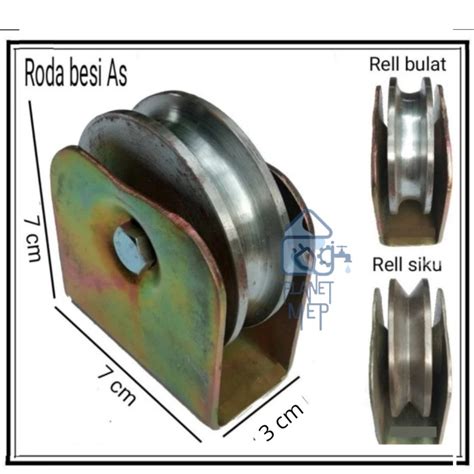 Jual Roda Pagar Roda Bubut Roda Pintu Gerbang Besi As Cm Kota