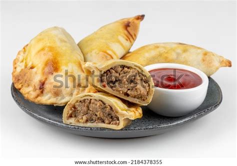 Argentine Empanada Isolated On White Background Stock Photo 2184378355 ...