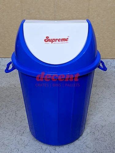 Blue PVC Plastic Supreme Dustbin 40 Ltrs At Rs 450 In Ludhiana ID