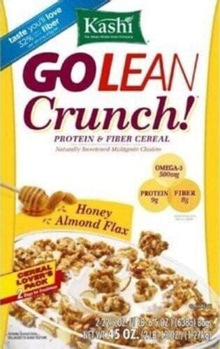 Kashi Honey Almond Flax Go Lean Crunch Cereal 53 G Nutrition Information Innit