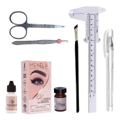 Kit De Brochas De Gel Para Cejas Menela Henna Professional Mercadolibre