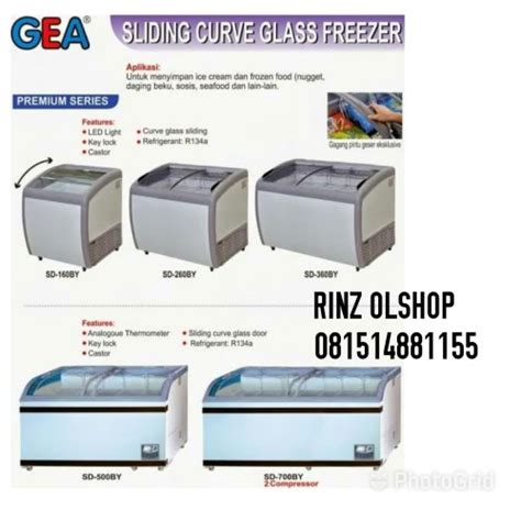 Promo GEA SLIDING CURVE GLASS FREEZER SD 260BY GARANSI RESMI Cicil 0