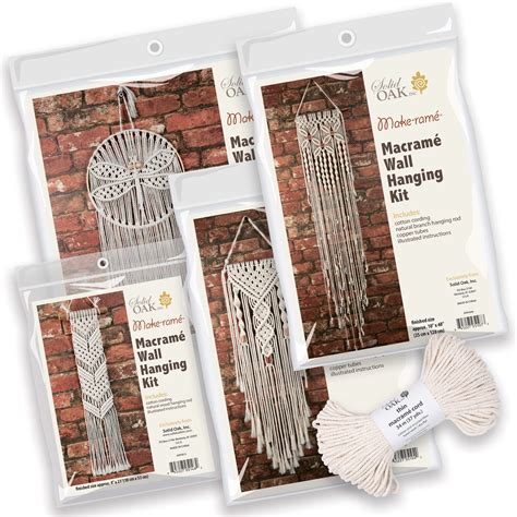 Best Sellers Macramé Bundle Wall Hanging Kits Solid Oak