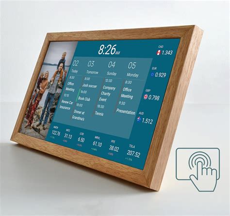 Touchscreen Digital Desk Calendar 15 6 Inch Sync With Google Calendar