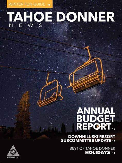 Tahoe Donner News December 2019 By Tahoe Donner Association Issuu