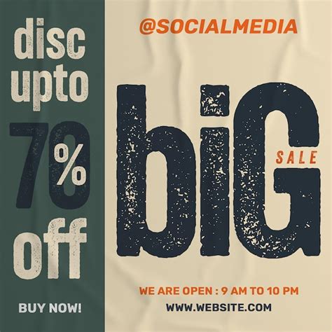 Premium Psd Sale Instagram Post Template Psd Design Social Media