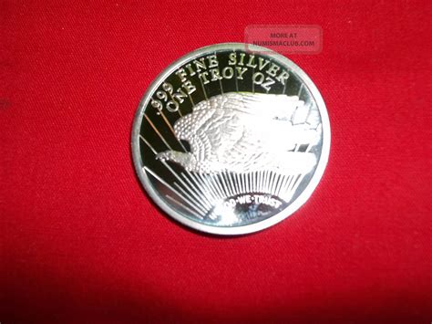 1 Troy Oz 999 Fine Silver Round St Gaudens Design Provident