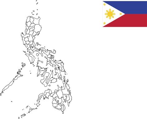 Map And Flag Of Philippines 10199586 Vector Art At Vecteezy