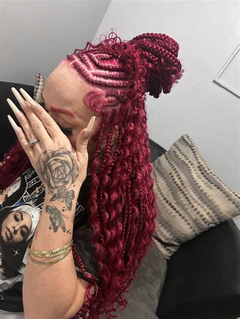 Burgundy Hairstyles Baddie Hairstyles Cute Hairstyles Braided