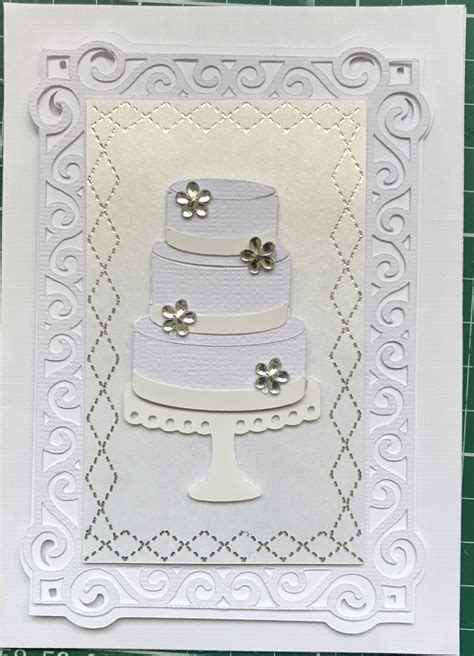 wedding cake card - Paper Craft Creations by Janine