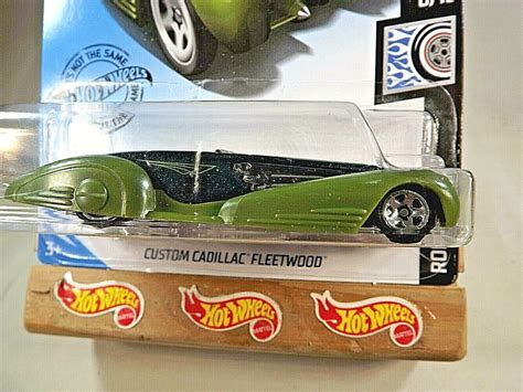 Hot Wheels Rod Squad Custom Cadillac Fleetwood Green W Spokes Contemporary