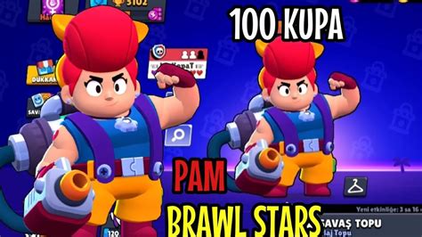 Pam 100 Kupa Yapdim 🥳 Pam Brawl Stars Youtube