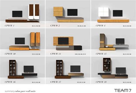 Cubus Pure Wall Unit Unique Design TEAM 7