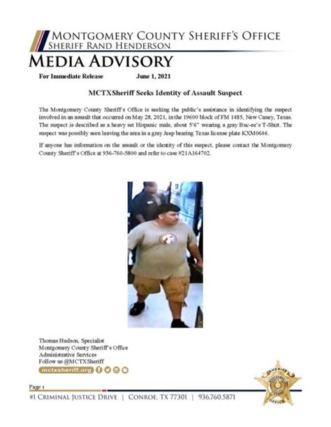 Mctxsheriff Seeks Identity Of Assault Suspect Moco Motive