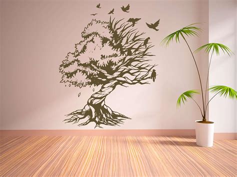 Wall Window Sticker Decal Tree Of Life Celtic Tribal Circle