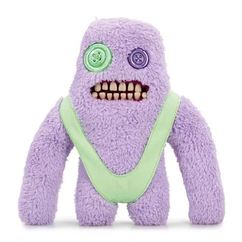 Fuggler Fuggglow Sasquoosh 22cm Purple Monster Plush Figure Glow In