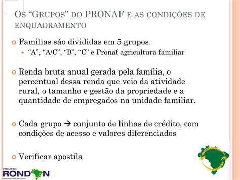 PPT Programa Nacional De Fortalecimento Da Agricultura Familiar