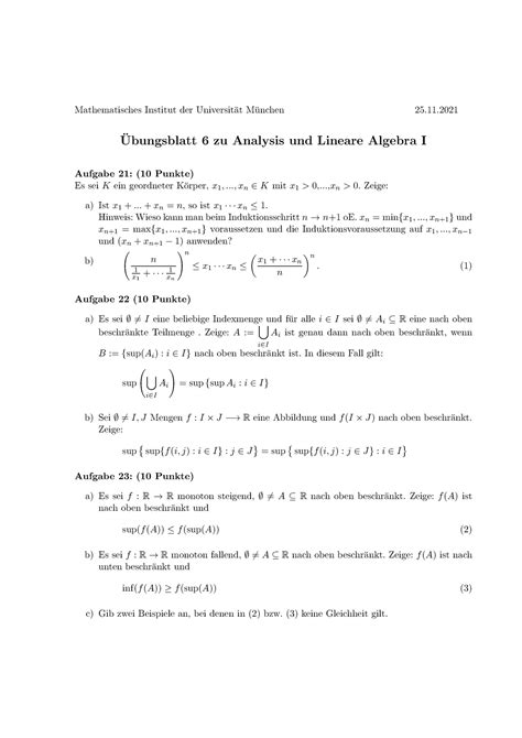 Übungsblatt 6 WS 2020 2021 Lehramt Gym Zenk Mathematisches Institut