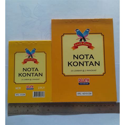 Jual NOTA 2 PLY BESAR GELATIK NOTA KONTAN BESAR NOTA B2 Shopee Indonesia