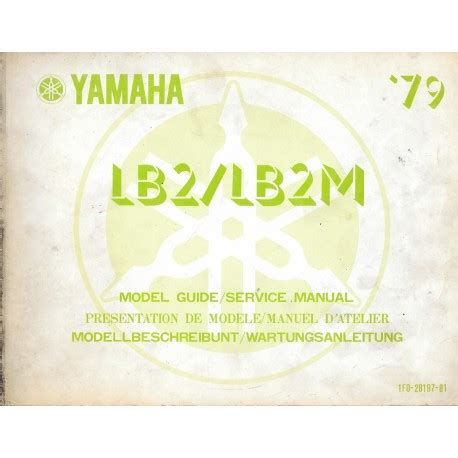 Yamaha Lb Lb M Chappy Manuel Atelier Type F