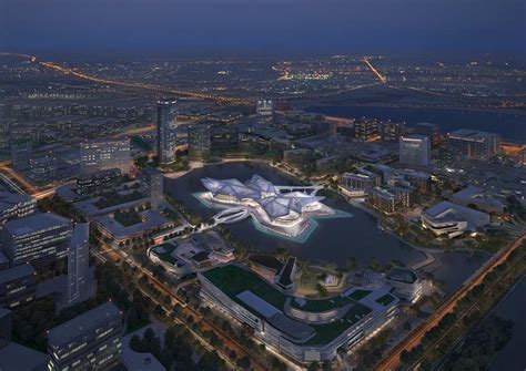 New Art Centre In China The Large Angular Roof Canopy Of Zaha Hadid