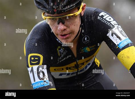 Belgian Andreas Goeman Pictured In Action During The Th Stage Out Of