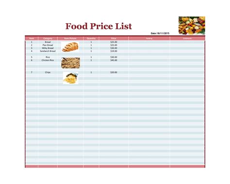 49 Free Price List Templates Price Sheet Templates Templatelab