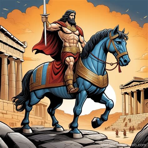 The Trojan Horse of Greek Mythology | Stable Diffusion Online