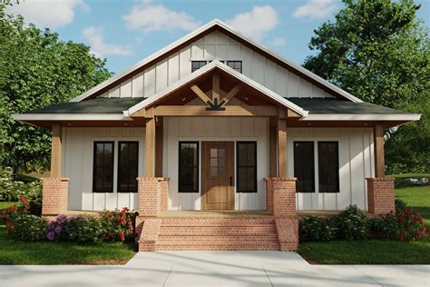 Square Foot Bedroom Craftsman House Plan Wnt