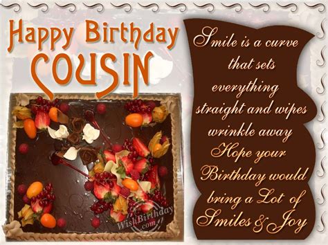 Happy Birthday Male Cousin Quotes Quotesgram
