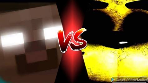 Herobrine Vs Golden Freddy No Sound Minecraft Vs Five Nights At