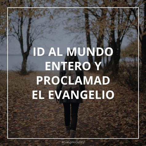 Id al mundo entero y proclamad el Evangelio a toda la creación World