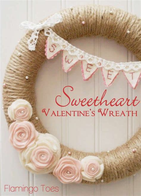 Pink And White Valentines Wreath By Bevrmccullough Valentine S Day